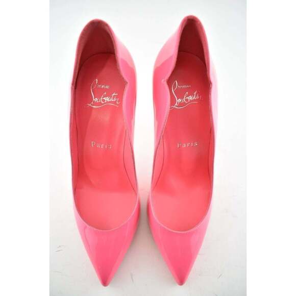 Christian Louboutin Hot Chick 100 Magnifique Pink Patent Leather Heel Pump 35 - Picture 7 of 9